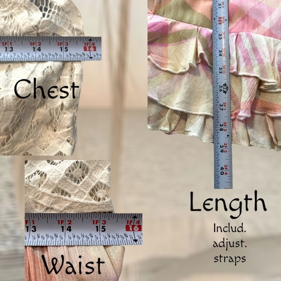 **SOLD** FREE PEOPLE Adella Sleeveless Printed Mini Slip Dress in Ivory NWT - Picture 15 of 16